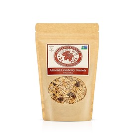 Maple Nut Kitchen Almond Cranberry Granola 10 oz – Crunchy, Delicious, Artisan Granola with Gluten Free Oats, Almonds, Cranberries & Maple Syrup | Vegan, Hearty, No Refined Sugar Breakfast Cereal