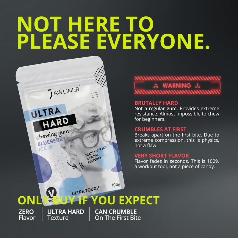 Jawliner® Pioneers the Toughest Handmade Extreme Ultra15x Harder Jawline Gum