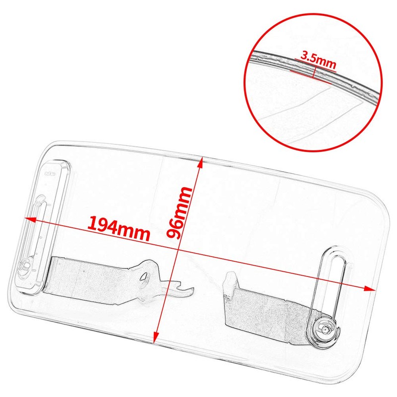 Lorababer Windshields Wind Deflector Motorcycle Windshield WindScreen Front Screen Compatible