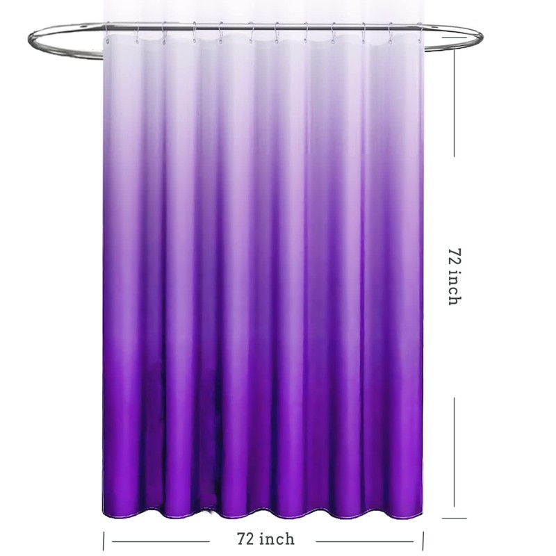 TIKABC Shower Curtain Liner, 4G PEVA Shower Liner, Plastic Waterproof