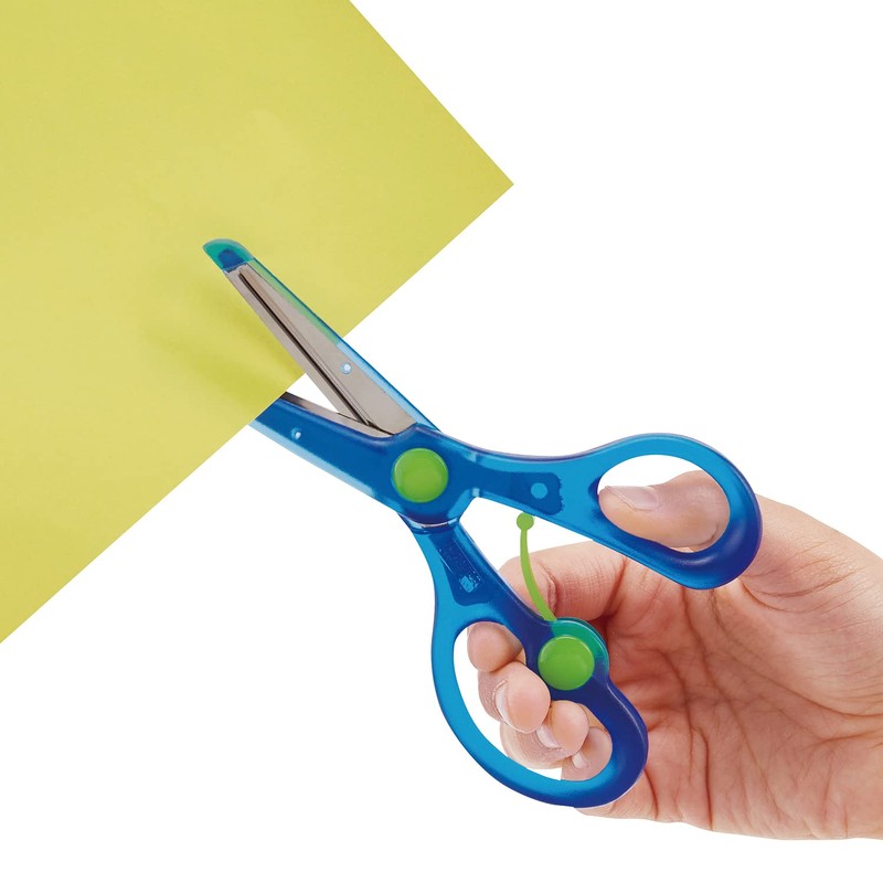 Kichon School Scissors Safety (Yellow, Left Hand)