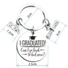 BOOSHMall Graduation Keyring, Graduation Keychain Stainless Steel Class of 2024