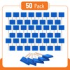 Bates- Foam Paint Brushes, 3", 50 Pack, Blue Sponge Brushes