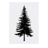 'Pine Tree Silhouette' Temporary Tattoo - Water Resistant, Skin-Safe, Non-Toxic