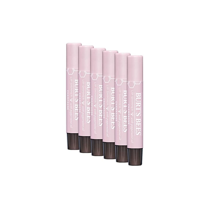 Burt's Bees Brillo de labios, champán, 0.09 oz (paquete de