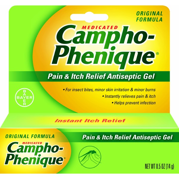 Campho-Phenique Pain & Itch Relief Antiseptic Gel 0.5 oz (Pack of 2)