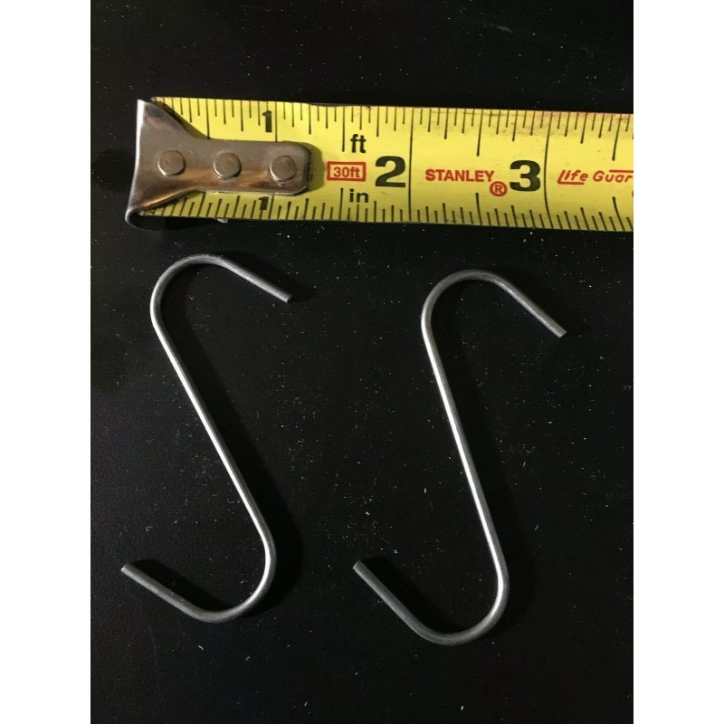 Generic S-hooks(100 count) 2mm diameter 68 mm length zinc plated