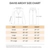 DAVID ARCHY Men's Cotton Sleepwear Button-Down Pajamas Set Mens Sleepwear