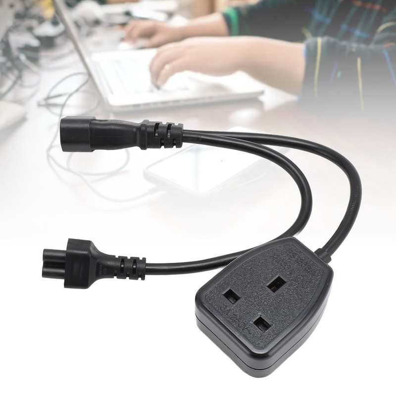 IEC320 C14 Male to C5 and Female Power Cord C14