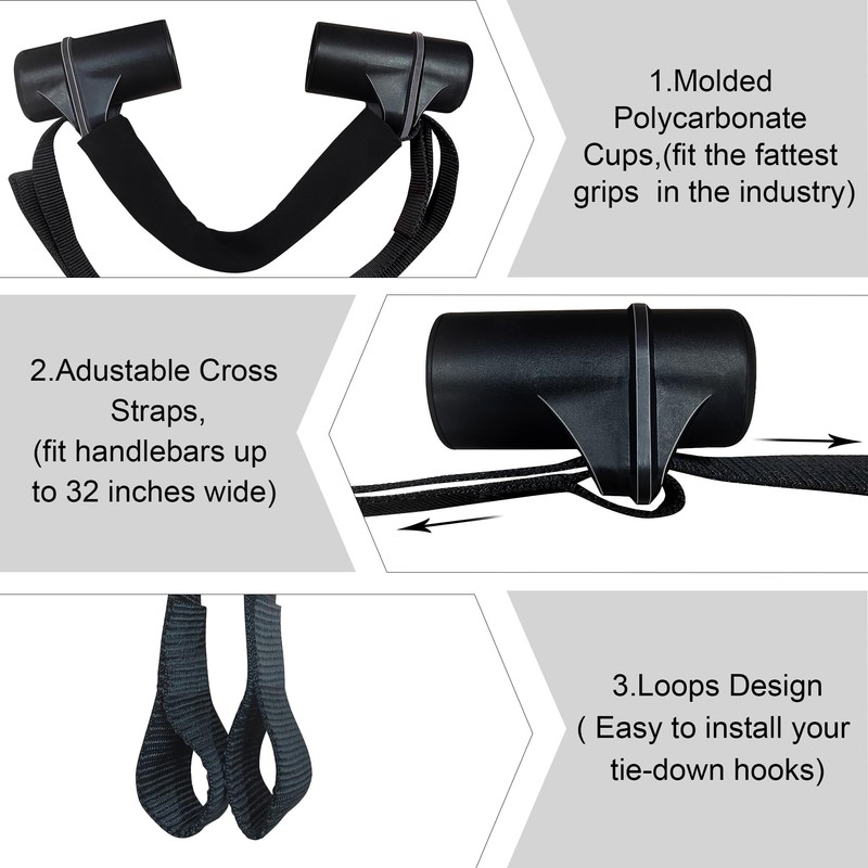 Handlebars Straps for 32" Handlebars, Compatible with 32505 Black Bar-Harness