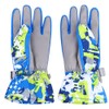 Winter Outdoor Ski Waterproof Wind Ventilation Thickened Warm Gloves(Blue XL)