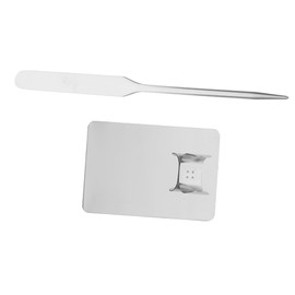 COHEALI Makeup Mixing Palette with Stainless Steel Spatula Nail Art Color Mixing Tool for Foundation Pigments