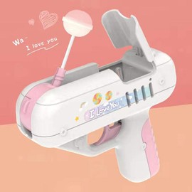 Bticx Hot Surprise Maker Lollipop Gun Toy Lollipop Launch Toy Lollipop Storage Toy Childrens Candy Toy Gift for Kids Adults Boy/Girlfriend,Pink,XB-WJ02400520_PINK1-2564802
