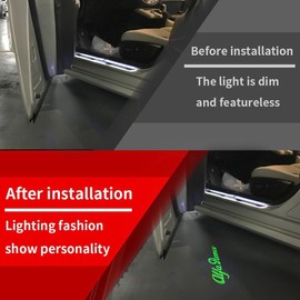 2pcs Non-Fading LED Car Door Logo Lights Courtesy Projector Laser Welcome Light Ghost Shadow Puddle lamp for Giulia Stelvio Giulietta Mito Tonale 147 159 166 Accessories (Green light-HD/2pcs)