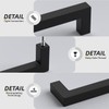 goldenwarm 10 Pack 5 Inch Black Cabinet Handles Kitchen -