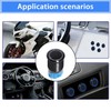 aikoolwer Latching Push Button Switch 16mm 12V Car Blue LED