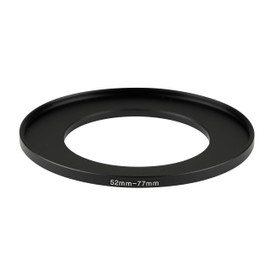 52mm to 77mm Step-up Adapter Rings,Black,Step Up Ring,Step-Down Rings Filter Ring Adapter,for All Brands of DSLR Camera Lens UV ND CPL Stepping Rings Step Down Rings Filter Adapter (52mm to 77mm)
