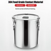 QaalSXytor 【Upgraded 304 Stainless Steel】 12L/3.2Gal Airtight Canister for Kitchen