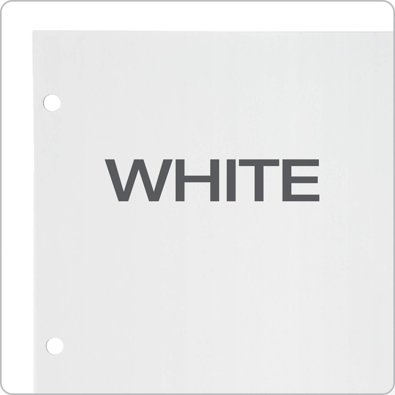 Oxford Write On Binder Dividers for 3 Ring Binder, 1/8