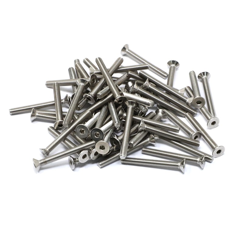 iexcell 50 Pcs M4 x 35mm Thread Pitch 0.7 mm