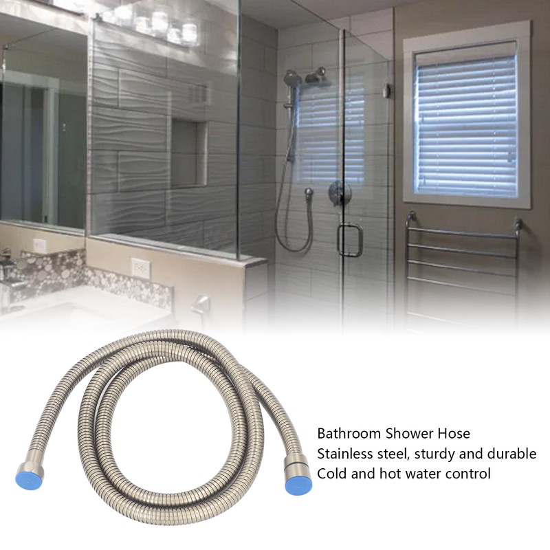 Shower Hose Cold Hot Dual Control Stainless Steel Flexible Pipe
