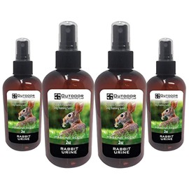 Outdoor Hunting Lab Rabbit Urine Spray | Rabbit Scent for Dog Training, Coyote Hunting, and Predator Attractant | 2 oz Bottle | 4 Bottles