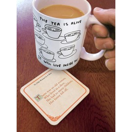 Brainbox Candy - Funny Rude 'Woman in Shoe Coaster' - Small Gift Ideas for Him Her - Friends Birthday - Housewarming Present - New Home Gift - Funny Gifts for Women Men