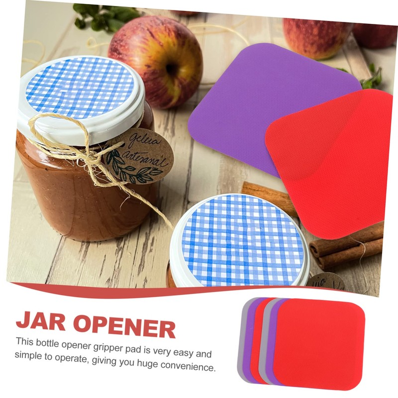 Gatuida Multi-use Jar Opener Gripper Mats Bright Design Safe Rubber