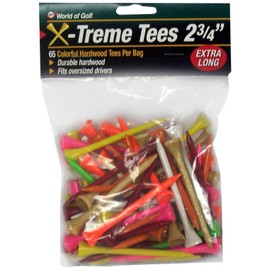 JEF WORLD OF GOLF Gifts and Gallery, Inc. 2 3/4-Inch Extreme Tee - 65 Pack (Mixed)