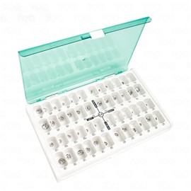 48PCS Coronas Ortodóncicas de Acero Inoxidable Coronas Temporales Formadas