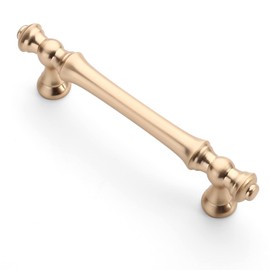 Asidrama 20 Pack 3.75 Inch(96mm) Brushed Brass Kitchen Cabinet Handles, Gold Cabinet Pulls Kitchen Cabinet Hardware for Cupboard Drawer Pulls