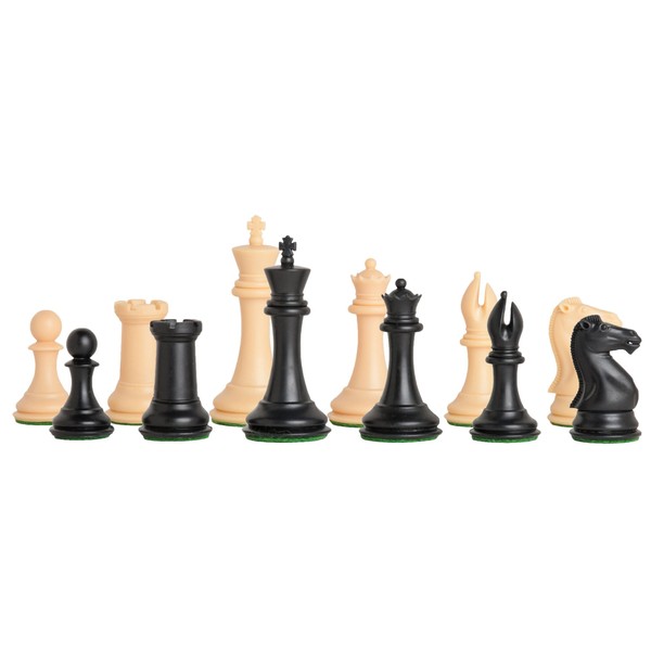 The House of Staunton - The Collector Plastic Chess Set - Pieces Only - 4.0" King - Black & Natural
