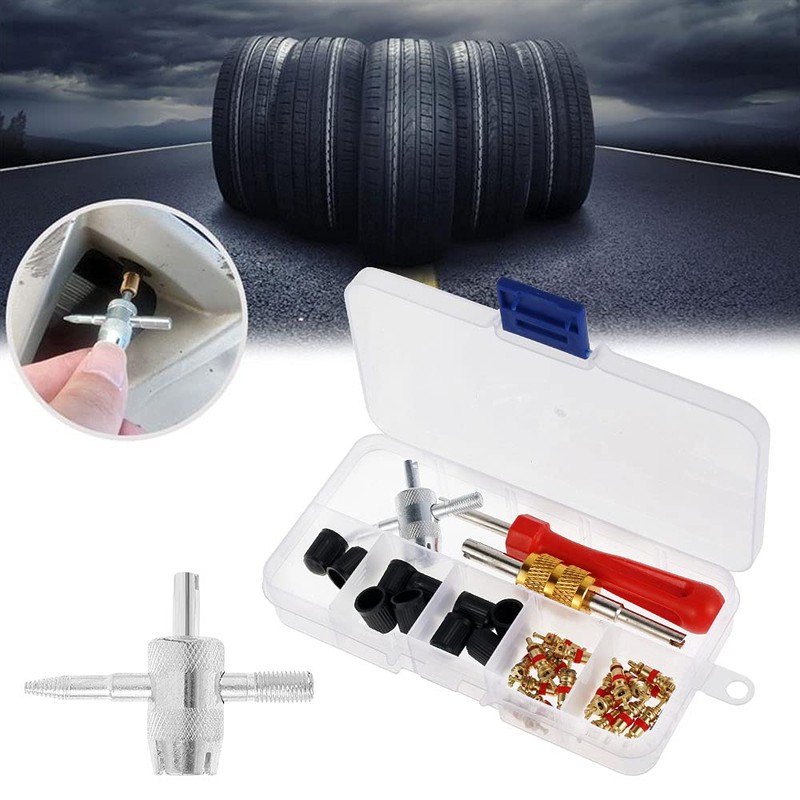 33Pcs Tire Valve Stem Puller Tools Set - with Tyre
