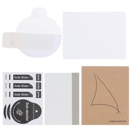 sourcing map 3pcs Watch Glass Screen Protectors 27mm HD High Definition Anti-Scratch Waterproof Ultra-Thin TPU Universal Smartwatch Screen Protective Film with Cloth Sticker Scraping Card