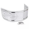 Unbranded Chrome Replacement Flamed Fender Skirt Tip For Harley Touring