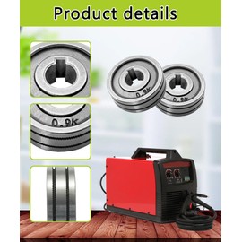 2Pcs Drive Rolls Fits For Lincoln Pro MIG 140,Weld-Pak 140HD,MIG Pak 140 (Code 11634 only) Mig Welder (Knurled Groove .030/.035"-2Pcs)