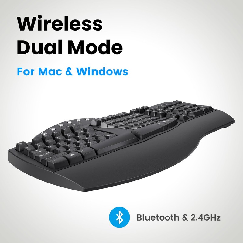 Perixx Perixx Periboard-612B Wireless Ergonomic Split Keyboard with Dual Mode