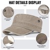 AYPOW Classic Army Cap 100% Cotton Military Cap Men and