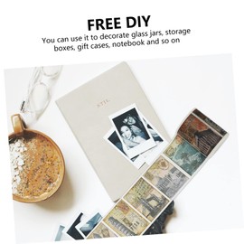 Operitacx Washi Stamp Tape Stickers 20 Pastel Colours Easy Peel Stick Perfect for Notebooks DIY Projects