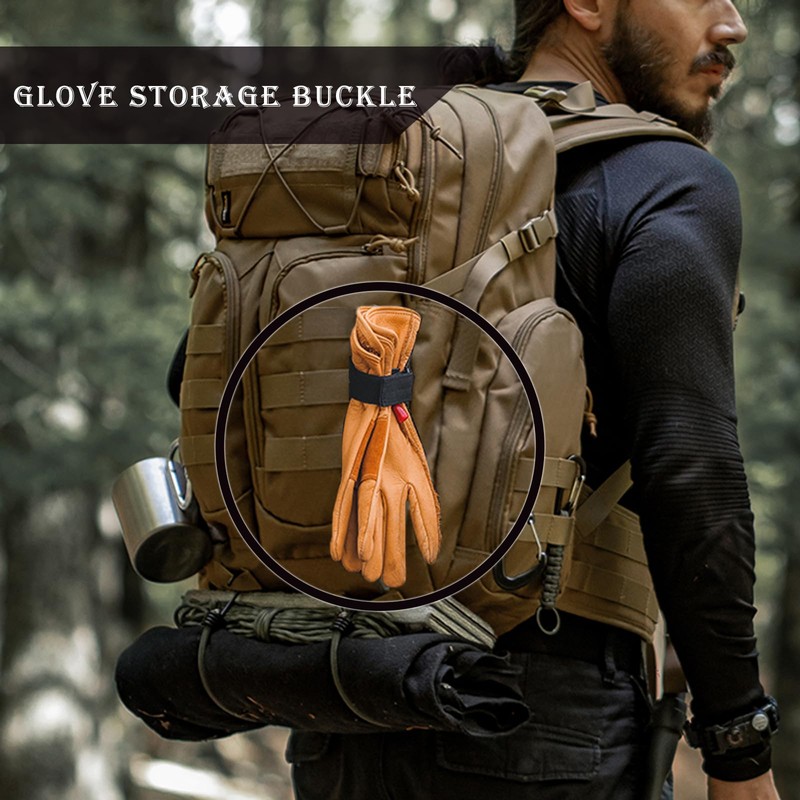 2Pcs Glove Strap Keeper with Adjustable Hook and Loop Strap,