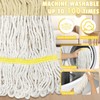 Commercial Mop Handle Heavy Duty,58" Industrial Mop Stick,Wet Mops Head