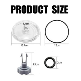 Leaf Trap Cover 11480,Pool Pump Cover Lid with O-Rings and Valve Replacement Parts Work,for Intex Pool Pump11823,26361CA,26361EH,26361W,26337EH,28645EG,SF15110,28948EH,ECO15110-2