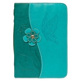 Divinity Boutique Teal Blue Butterfly (XL) Bible Cover