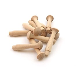 Oakcrafts - Birch Shaker Pegs 2.5" / 63.5mm (Pack of 10)