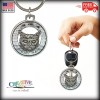 Shorthair Cat Keychain, C007KC, 1 1/2 Inch, Kitty, Cat, Pet,