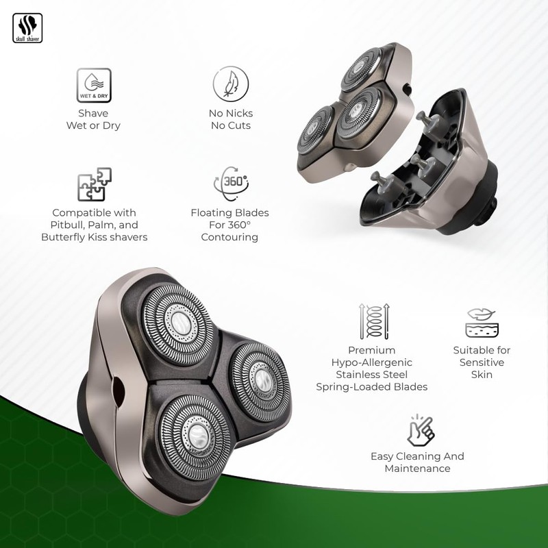 Skull Shaver Forte PRO 3 Head Replacement Blade Compatible with