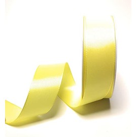 s.dekoda Taffeta Ribbon 50 m x 40 mm Yellow Lemon Ribbon Decorative Ribbon Taffeta Gift Ribbon