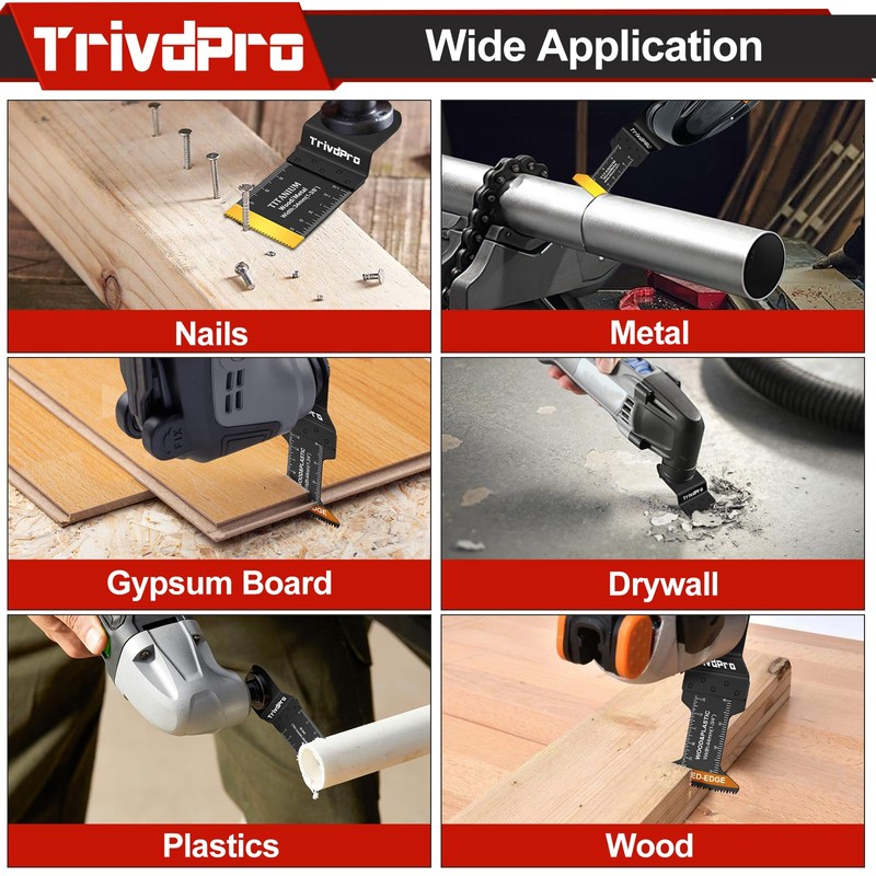 Oscillating Tool Blade Multitool Blades - TrivdPro 100pcs Multi Tool