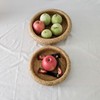 Round Bread Baskets Bamboo Hand Woven Fruits Vegetable Storage Basket