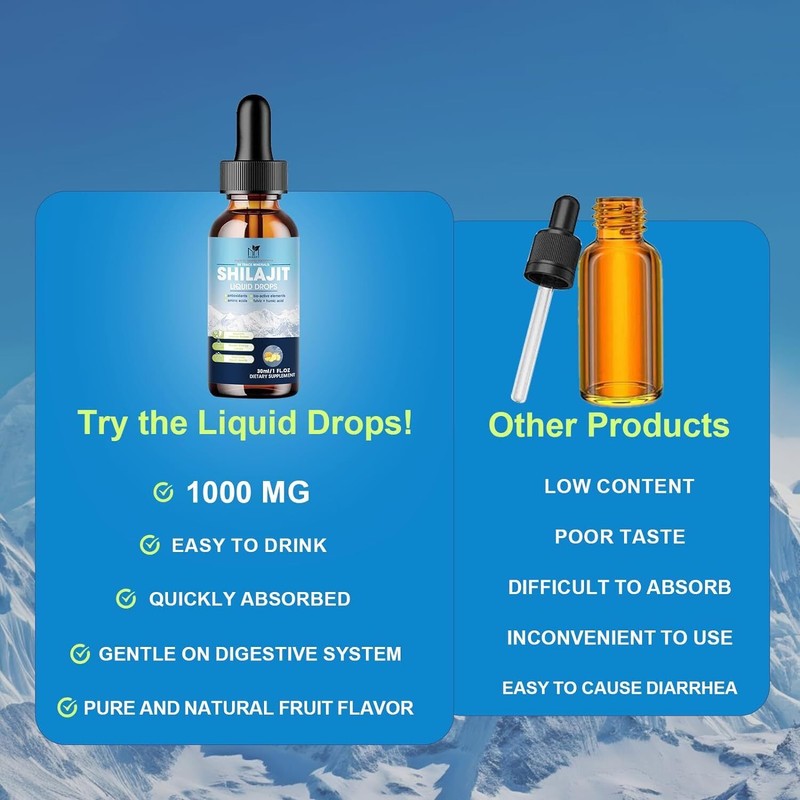 Mabefy 2Pack Organic Himalayan Shilajit Natural Supplement Extremely Potent Fulvic